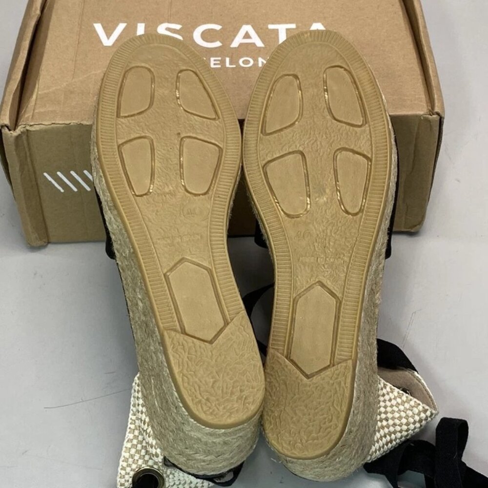 NEW VISCATA Barcelona Escala Canvas Espadrille Wedge Sandals – Women’s Size 9 – - Picture 8 of 16